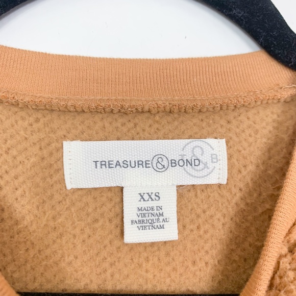 Treasure & Bond Camel Teddy Sweatshirt - Picture 2 of 4